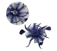 FRCOLOR Pinza De Plumas Pinza De Gasa Para Mujer Tocado De Plumas y Malla Accesorios Cabello Para Bodas y Eventos Especiales Adorno Floral De Pelo