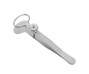 FRCOLOR Pinzas de Precisión para Glándulas de Meibomio de Acero Inoxidable, Herramienta Masajeadora de Párpados Mediana, Cuidado Ocular para Ojos Secos y Pestañas, Masajeador Cuidado