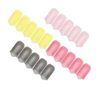 FRCOLOR Pinzas para Uñas de Gel de Plástico 20 Piezas Tamaño Ajustable Clips para Quitaesmalte Cómodo para Cuidado de Uñas en Casa Colores Surtidos (rosa Oscuro, Rosa Cerezo, Gris