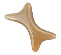 FRCOLOR placa de cuerno natural bocinas skincare masaje espalda masaje cervical rodillo para el cuidado de la piel facial Beto plato de cara guasha placa de desguace Yellow