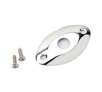 FRCOLOR Placa de Jack de Guitarra Tornillos Placa de Salida Metálica para Guitarra Eléctrica Color Accesorio Durable para Reemplazo