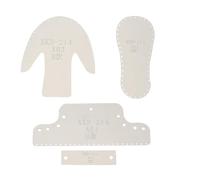 FRCOLOR Plantilla Acrílica Kit de Corte para Colgantes de Botas Resistente al Color Aleatorio para Manualidades de Cuero Adecuado para Hacer Colgantes de Botas