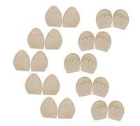 FRCOLOR Plantillas para Punteras y Almohadillas Ajustables, Espuma Ligera Color Piel, para Mujer, Calzado Deportivo y Tacones Altos, 10 Pares (5 Redondas 5 Puntiagudas