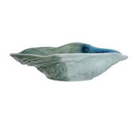 FRCOLOR Plato de Cerámica Forma de Concha de Ostra 8 Pulgadas Color Verde Longquan Plato Pequeño para Ensalada de Frutas y Salsa de Soja Multifuncional para Hogar y Restaurante