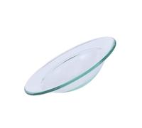 FRCOLOR Plato para Quemador de Cera aromática, Plato Transparente de Vidrio borosilicato, Repuesto para aromaterapia en el hogar, Reutilizable, fácil de Limpiar, 1 Unidad