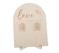 FRCOLOR Portafotos de Madera para Ultrasonidos Soporte Resistente para Fotos de Marco Doble Cara para Anuncios de Embarazo y Accesorio Decorativo para Recién Nacidos y Shower