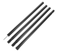 FRCOLOR Postes para Tienda de Campaña de Hierro Negro 25mm 2.1m 4 Piezas Alta Resistencia y Anti Óxido para Camping al Aire Libre y Senderismo