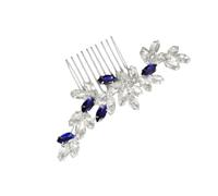 FRCOLOR Postizo De Pelo Con De y Lateral Peinetas Con Diadema De Gemas De Imitación Elegante Clip De Boda Para Recogidos y Semirecogidos Bodas Graduaciones y