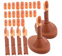 FRCOLOR Práctica de Manicura con Prótesis de Mano Kit de Herramientas para Practicar Manicura Dedo Simulado para Modelo de Dedo Flexible para Práctica de Uñas Postizas Falso para Exhibició