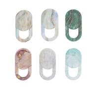 FRCOLOR Protector de Privacidad para Cámara Webcam y Móvil Negro, 6 Piezas de Plástico Función Anti-Hacking y Cubiertas Deslizantes para Seguridad Varios Estilos