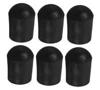 FRCOLOR Protectores Antideslizantes para Punta de Clavija de Violonchelo, Tapas de Goma Negra de 0,5 Cm de Diámetro, 6 Unidades, Accesorios Portátiles para Instrumentos Musicales,