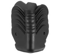 FRCOLOR Protectores de Esquina de Hierro Fáciles de Instalar 16 para Cajas y Altavoces Decorativos y Resistentes Negros para Estuches y Chasis