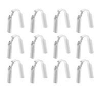 FRCOLOR Protectores de Extremos de Alambre de Plata S925 en Forma de U, 12 Unidades, Accesorios para Hacer Joyas de Bricolaje, Guardián de Cable para Collares y Pulseras, Suministros