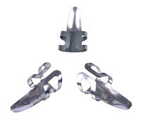 FRCOLOR Púas De Dedo Para Guitarra Acero Inoxidable, 9 Unidades Plateadas, Púa Simple Para Pulgar Índice, Accesorio Para Músicos y Estudiantes, Uso Cómodo y Duradero