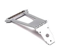 FRCOLOR Puente De Metal Para Guitarra Jazz De Cuerdas Diseño Cuadrado Hueco Incluye Tornillos Para Instalación Fácil Repuesto Duradero Para Guitarras Archtop y Jazz Acabado Plateado