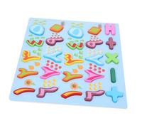 FRCOLOR Puzzle Educativo de Madera para Números Árabes Reconocimiento de Letras Asociación para Desarrollo Motriz y Habilidades Lingüísticas Tempranas