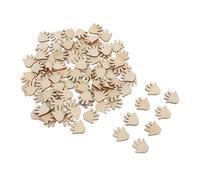 FRCOLOR Recortes de Madera en Forma de Mano de 20 Mm, 200 Piezas Hechas a Mano, Decoración Diy, Accesorios Fotográficos y Manualidades Creativas para Hogar y Enseñanza