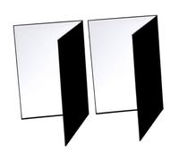 FRCOLOR Reflector Plegable de Cartón A4 para Fotografía, Tablero Reflexivo Portátil 2 Piezas, Difusor de Luz para Iluminación Uniforme en Estudio y Naturaleza Muerta