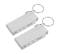 FRCOLOR Regla Plegable de Plástico Portátil 2 Piezas para Carpintería con Escala Fácil de Leer Adecuado para Proyectos de Construcción y Bricolaje