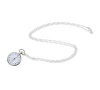 FRCOLOR Reloj De Bolsillo Cadena Colgante Clásico De Aleación Plateada, Vidrio Seguro y Durable, Accesorio Decorativo Práctico para Uso Diario, Tamaño Estándar