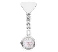 FRCOLOR Reloj De Bolsillo para Enfermeras Moderno De Aleación Plateada, Luminoso y Duradero, Portátil para Niños y Personas Mayores, Uso Hospitalario, Tamaño Compacto