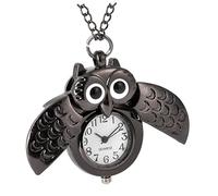 FRCOLOR Reloj De Bolsillo Vintage Forma De Búho Reloj De Bolsillo Creativo Obsequio Elegante para Amigas Diseño Moderno y Práctico