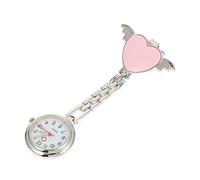 FRCOLOR Reloj De Enfermera De Bolsillo Diseño De Corazón Luminoso De Aleación para Uso Médico para Enfermeras
