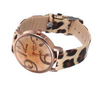 FRCOLOR Reloj de Mujer Cuarzo con Correa de Cuero PU Esfera Redonda Digital Minimalista Elegante Pulsera para Uso Diario