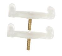 FRCOLOR Reposapiés Antideslizante para Violín 1/2, Soporte Cómodo para Hombro Garras Protectoras, Accesorio Adecuado para Prácticas y Actuaciones Prolongadas (2 Piezas