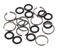FRCOLOR Retención para Uso Duradero Construcción Resistente y Material de Hierro y Goma 12 Juegos de Anillos para Llave de Impacto 1/2 en Herramientas