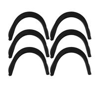FRCOLOR Revestimientos Negros de Plástico para Agujeros de Mesa de Billar Estilo Americano, 6 Piezas, Fácil Instalación y Reemplazo Rápido para Mesas de Pool y Snooker