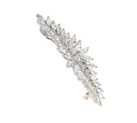 FRCOLOR Rhinestone Flower Hair Clip Crystal Barrette for Weddings and Special Occasions Elegant Hair Accessory for Women and Girls