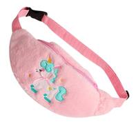 FRCOLOR Riñonera Unicornio De Peluche Para Niñas Bolso Cintura Suave y Ligero Bolsa Pecho Infantil Para Viaje y Uso Diario Accesorio Juvenil Niño Niña Años