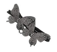 FRCOLOR Rizador De Mariposa Accesorios Para El Cabello Para Trenzas Diademas De Diamantes De Imitación Para Lazos Para El Cabello Para Hábil Fabricante De Bollos Anillo De