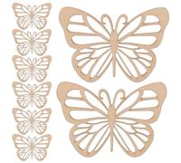 FRCOLOR Rodajas de Madera Natural para Manualidades, 10 Piezas sin Pintar 100×75 Mm, Recortes sin Acabado para Bricolaje y Decoración de Hogar Artesanal