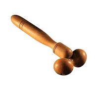 FRCOLOR Rodillo de Masaje de Madera para Cuerpo y Muslos, Masajeador Manual que Alivia Nudos y Calma Nervios, Adecuado para Hombre y Mujer en Casa o Gimnasio
