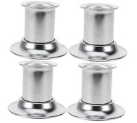 FRCOLOR Rollo De 4 Piezas Gorro Extintor De Moxibustión Quemador Elementos Estante Titulares Geoda Dispositivo De Tostadora Producto Y Tanque Reflujo Acero Inoxidable Silver