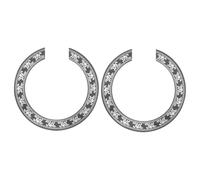 FRCOLOR Roseta Del Orificio De Sonido Para Guitarra Acústica Clásica De 41 Pulgadas, Calcomanía De Pvc Resistente, Pegatina Decorativa Para Accesorios De Guitarra, Juego De 2 Piezas