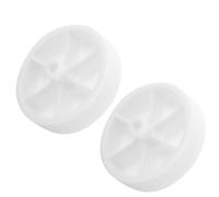 FRCOLOR Ruedas Auxiliares de Bicicleta, Ruedas de Plástico Blanco, Gruesas y Resistentes, Fáciles de Instalar para Aprender a Montar