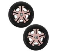 FRCOLOR Ruedas Traseras para Triciclo Infantil 2 Piezas, Repuesto Rosa Antidesgaste, Diámetro 0,8 Cm, Compatibles Triciclos, Accesorio Duradero para Bicicletas y Patinetes Infantiles