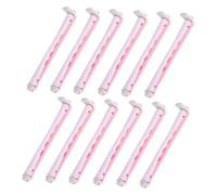 FRCOLOR Rulos Cabello 12 Unidades Tamaño Mediano Bicolor Prácticos Para Permanente Cabello Corto y Largo Uso Hogar o Salón