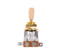 FRCOLOR Selector de Palanca para Guitarra Eléctrica de Posiciones Cabeza Dorada Palanca de Guitarra de 3 Vías
