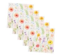 FRCOLOR Servilletas de Papel Decoradas Flores Absorbentes Cuadradas y Suaves Fáciles de Doblar y Apilar, para Baño de Invitados y Celebraciones de Cumpleaños