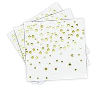 FRCOLOR Servilletas Decorativas y Elegantes Estampado Brillante Doradas de Papel de 100 Piezas para Especial y Baby Shower
