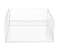 FRCOLOR Servilletero Bordes Lisos sin Rebabas Cuadrado de Acrílico Transparente Tapa Diseño Moderno y Funcional para Restaurante y Banquete