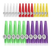 FRCOLOR Set de 20 Kazoos de Plástico 5 Colores Instrumento Musical Infantil Adecuado para Fiestas Práctica Musical y Actividades Grupales