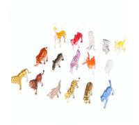 FRCOLOR Set de 3 Juegos 44 Piezas Modelos de Animales Salvajes de Plástico Sólido Figuras Decorativas Educativas para Escritorio Jardín y Juguetes Didácticos Infantiles