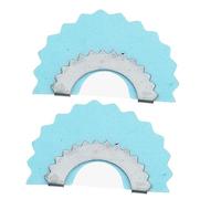 FRCOLOR Silbato De Pájaro Metálico Azul, 2 Piezas, Instrumento Musical Para Practicar Sonidos De Aves, Silbato Divertido Para Imitar Cantos, Accesorio Portátil Para Entretenimiento y Juegos