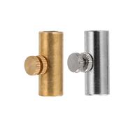 FRCOLOR Silenciador para Cello 2 Piezas Tubo Ajustable Perilla de Metal Accesorio para Instrumento Musical Reduce Resonancias y Sonido