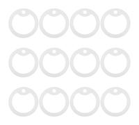 FRCOLOR Silenciadores de Silicona para Placas de Identificación de Mascotas 12 Unidades Anillos Fluorescentes Verdes Que Brillan Oscuridad Protector Antirruido y Resistente para